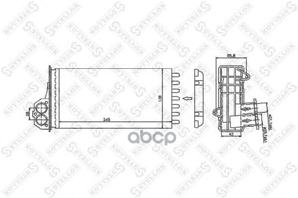 фото Радиатор печки stellox 1035047sx