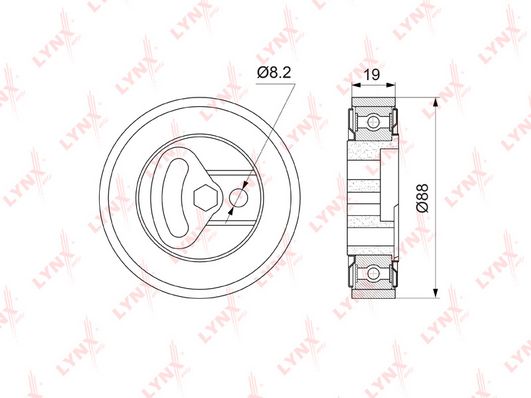 

Натяжной ролик LYNXauto PB-5073