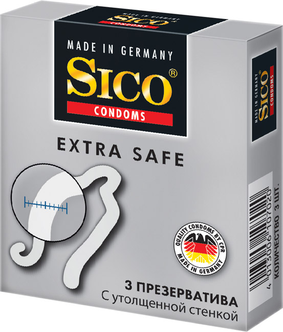 Купить Презервативы Sico Extra Safe 3 шт.