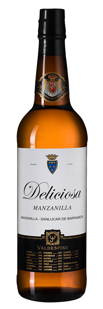 

Херес Valdespino, Manzanilla Deliciosa, сухой, 15 %, 750 мл, Белый