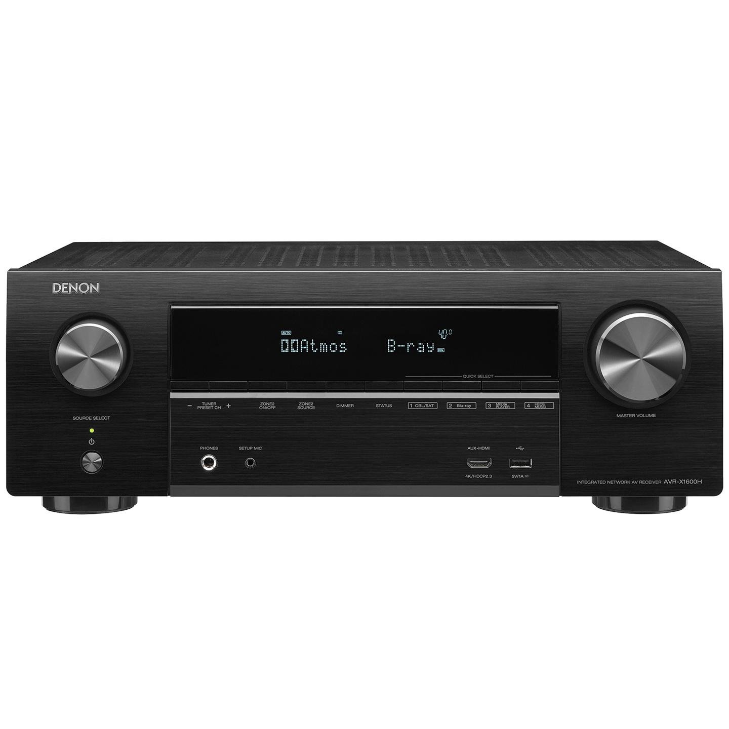 фото Ресивер denon avr-x1600h black