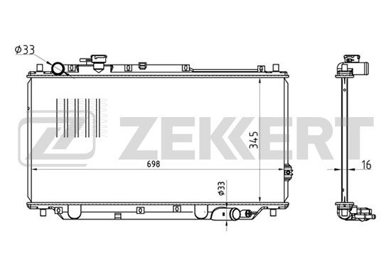 

Радиатор охлаждения двигателя ZEKKERT MK-1330