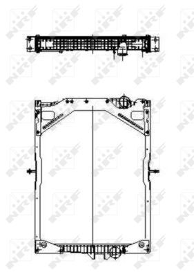 

Радиатор охлаждения двигателя NRF 509701
