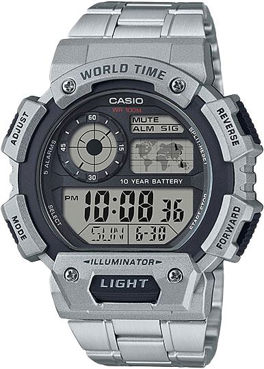 фото Наручные часы электронные мужские casio collection ae-1400whd-1a