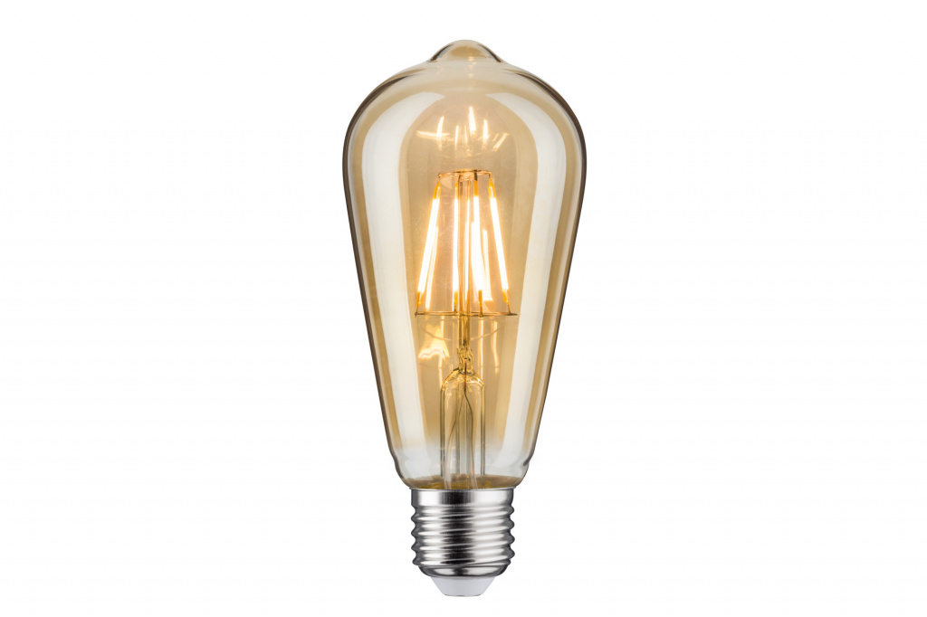 фото Лампа светодиодная led rustika 5w e27 gold 2700k 28390 paulmann