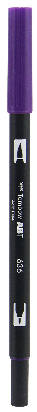 фото Брашпен tombow abt dual brush pen 636 фиолетовый имперский