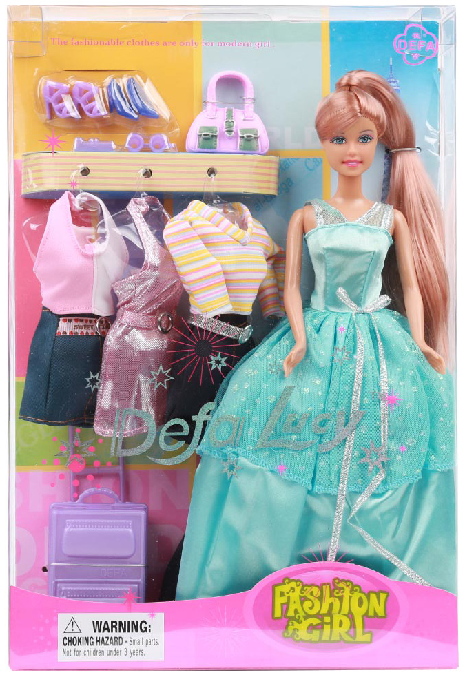 

Кукла Fashion Girl Люси с Гардеробом и Аксессуарами Defa Lucy 8012