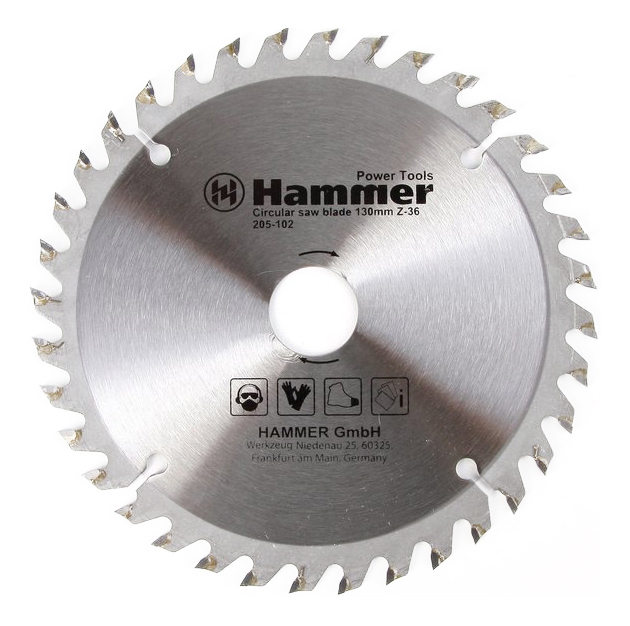 фото Пильный диск по дереву hammer flex 205-102 csb wd (30652)