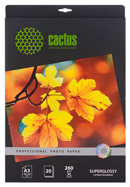 

Фотобумага для принтера Cactus CS-HGA326020 Professional Белый 20 листов, professional CS-HGA326020