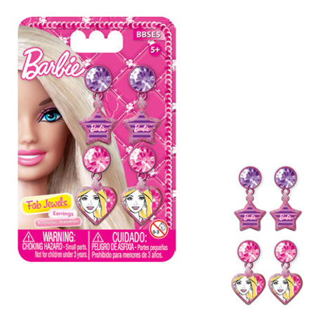 Набор украшений игрушечный Barbie Набор из 2-х пар сережек