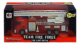 Пожарная машина Junfa Toys 1814-1C funky toys пожарная машина с подъемным механизмом die cast
