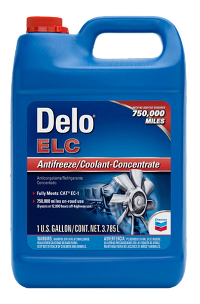 фото Антифриз chevron delo elc anti-freeze/coolant красный концентрат 3.785л