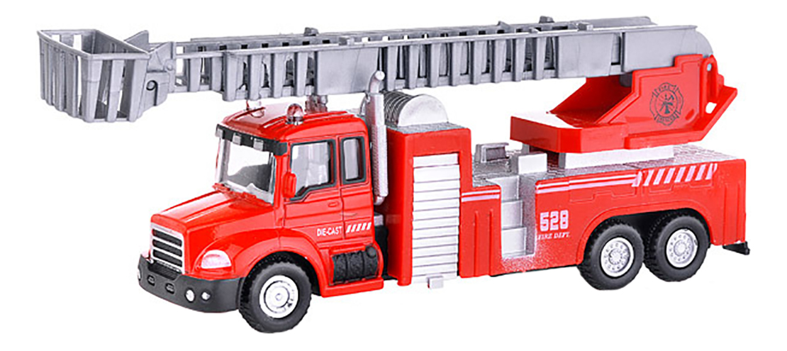 фото Коллекционная модель autotime fire liquidator truck пожарная с лестницей 1:48