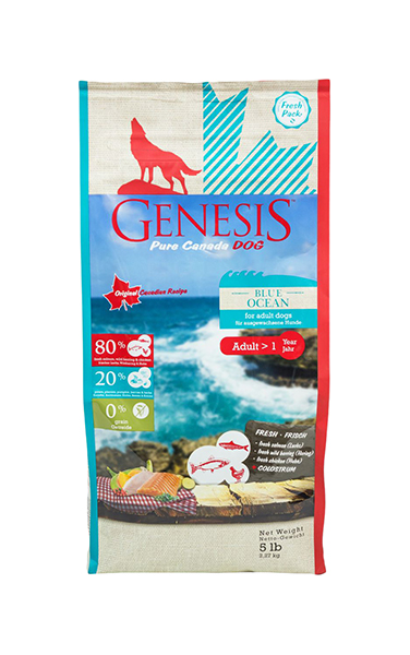 

Сухой корм для собак Genesis Pure Canada Blue Ocean Adult, курица, рыба, лосось, 2.268кг, Blue Ocean Adult