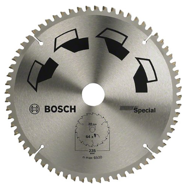 фото Пильный диск по дереву bosch 235x30-64 spezial 2609256895