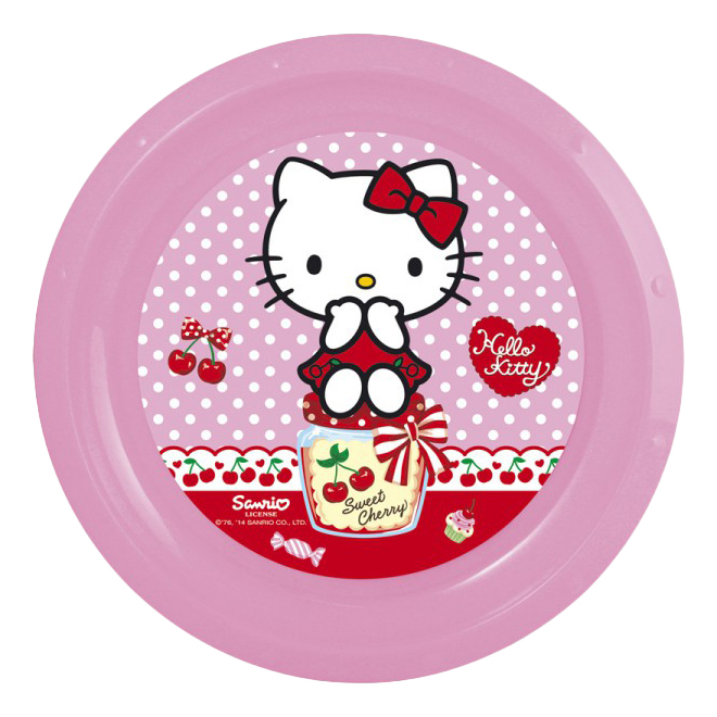 Тарелка пластиковая Hello Kitty 20,8 см STOR 54512 тарелка пластиковая hello kitty 20 8 см stor 54512