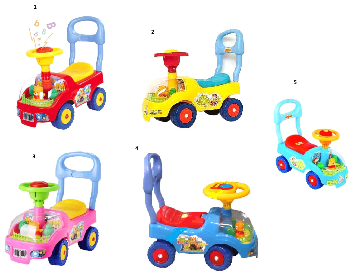 

Каталка baby walker с прозрачным капотом Shenzhen toys Х16833, Разноцветный