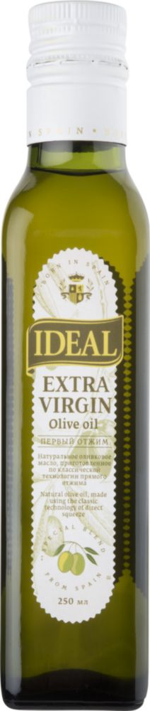 фото Масло оливковое нерафинированное ideal extra virgin 0.25 л