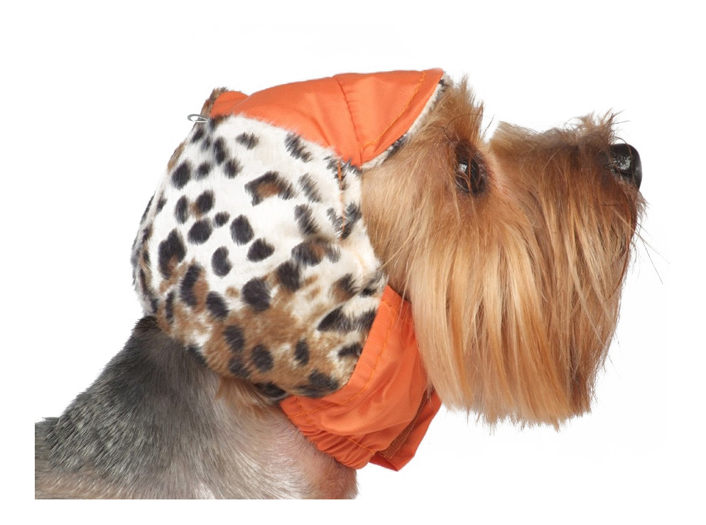 фото Шапка для собак тузик №2 теплая с велюром, плащевка, велюр, флис