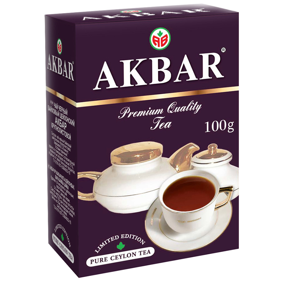 

Чай черный Akbar классический крупнолистовой 100 г