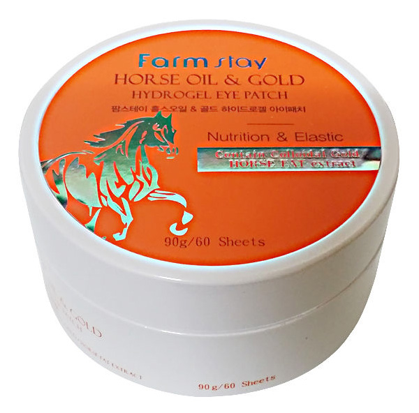 Патчи для глаз Farm Stay Horse Oil  Gold Hydrogel Eye Patch 90 г