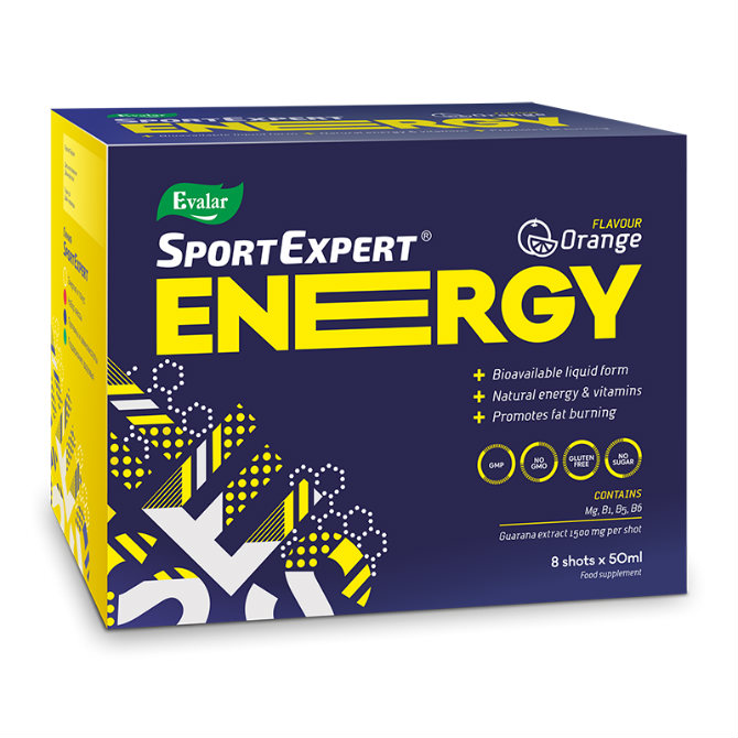 Энергетик Эвалар SportExpert Energy, 8 x 400 мл, апельсин