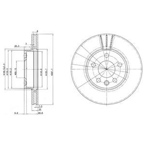 фото Тормозной диск delphi bg3025