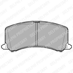 

Тормозные колодки дисковые Delphi LP1014