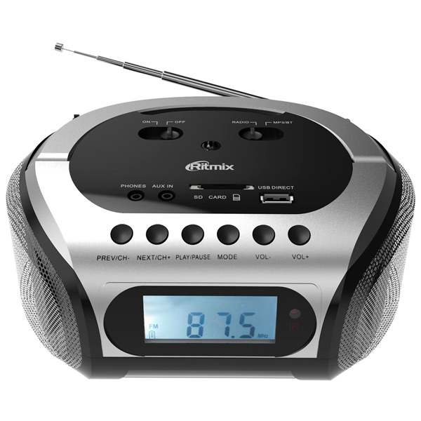 

Магнитола Ritmix RBB-200BT Silver, RBB-200BT