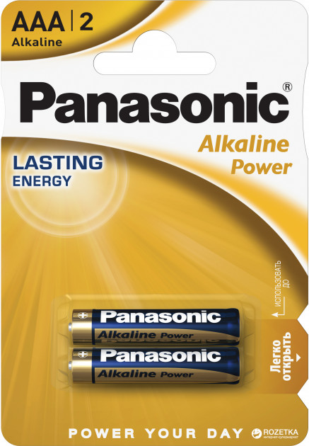 

Батарейка Panasonic Alkaline Power LR03REB/2BP 2 шт, Panasonic-6