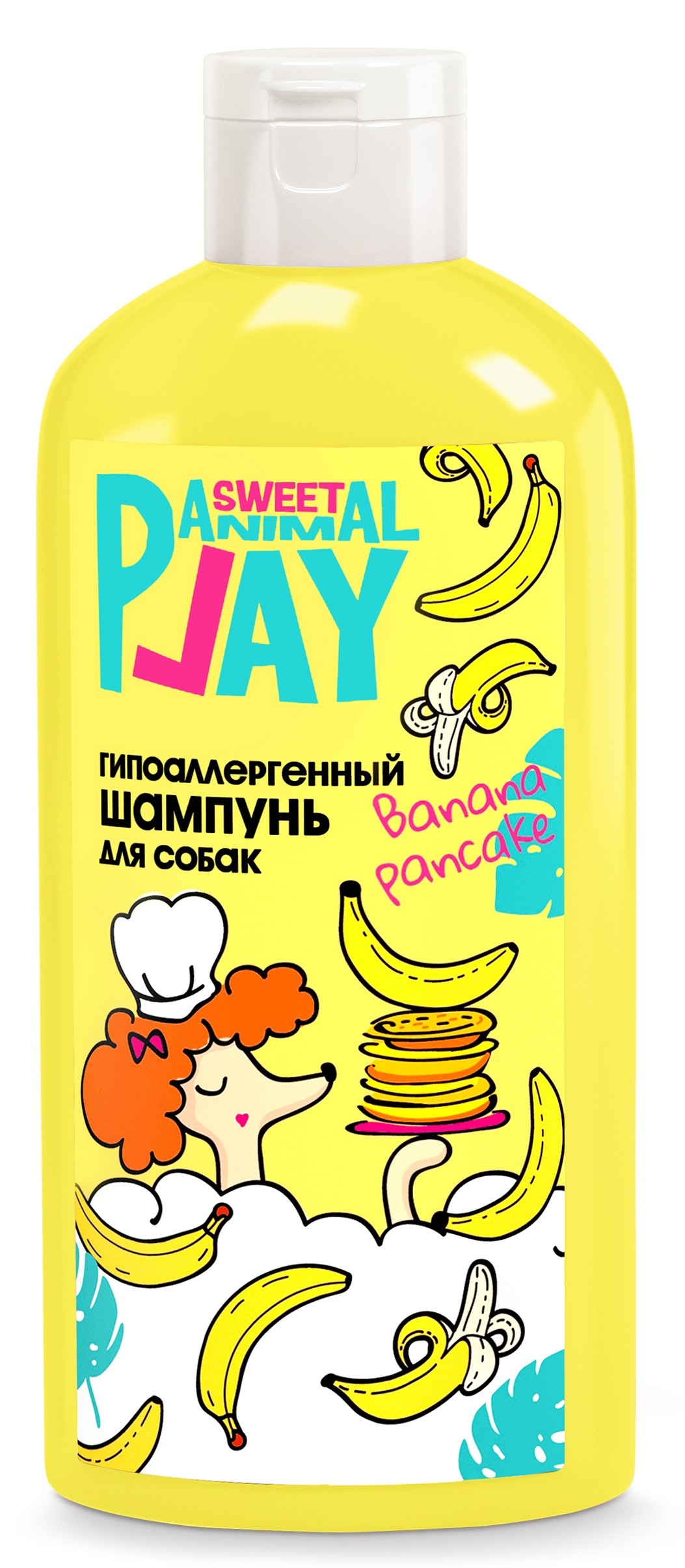 Шампунь для собак Animal Play SWEET Банановый панкейк, гипоаллергенный, 300 мл