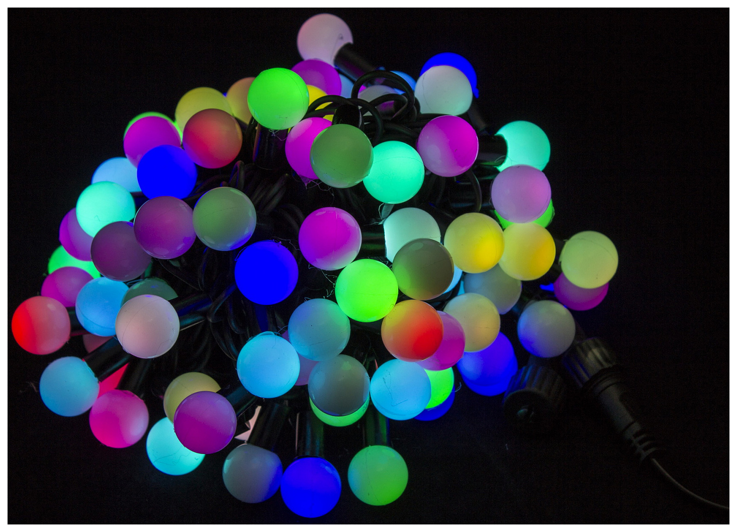 фото Новогодняя электрическая гирлянда winner шарик m.01.7b.50+2.2ball 5 м разноцветный