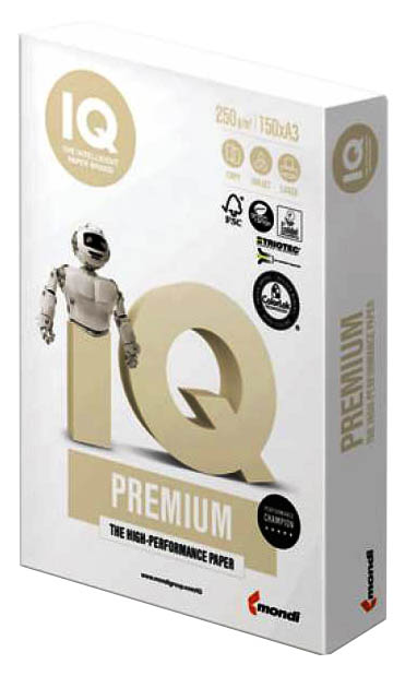 

Бумага IQ Premium, А3, 250 г/м2, 150 л, для струйной и лазерной печати, А+, Австрия, 16