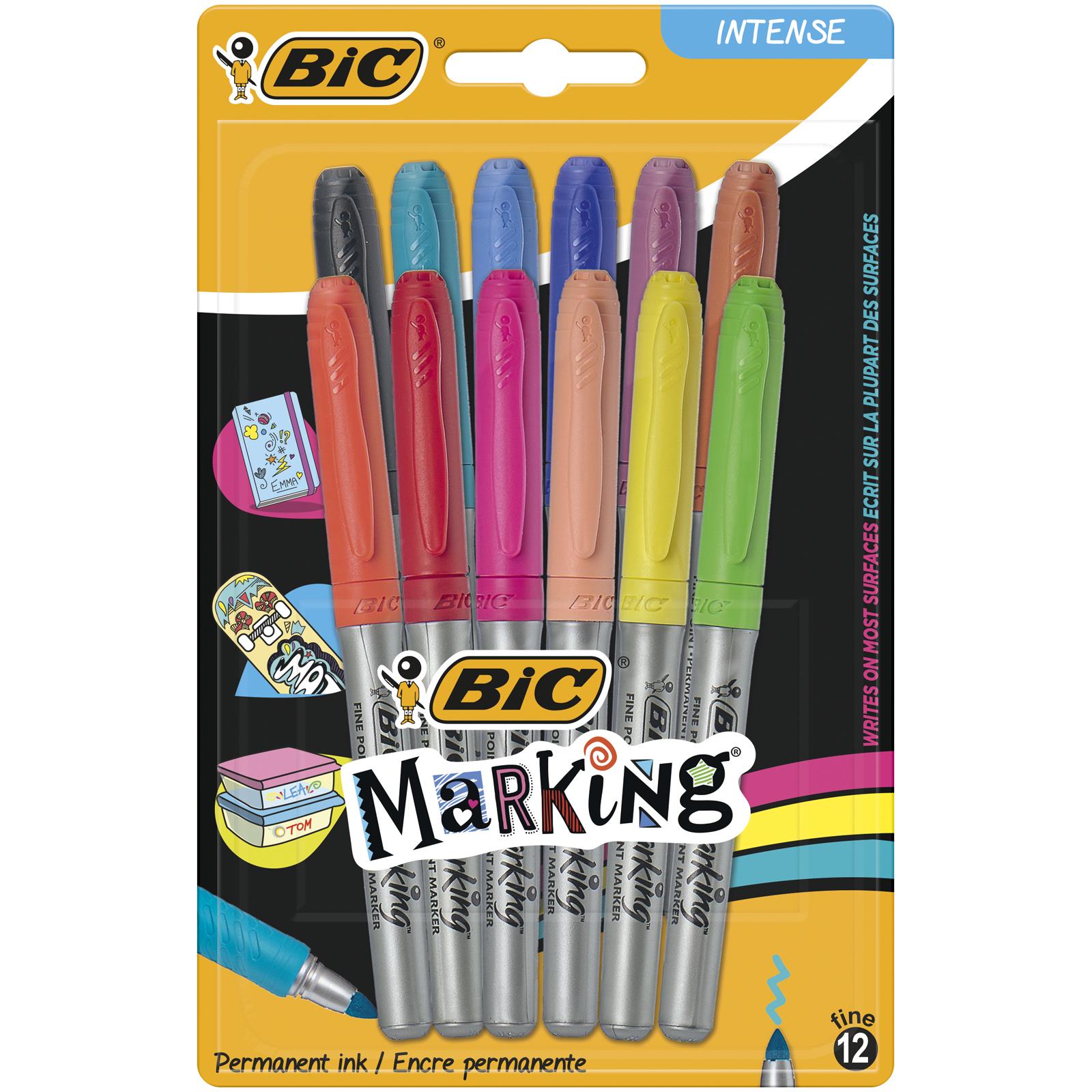 

Перманентные маркеры BIC Marking 12 шт