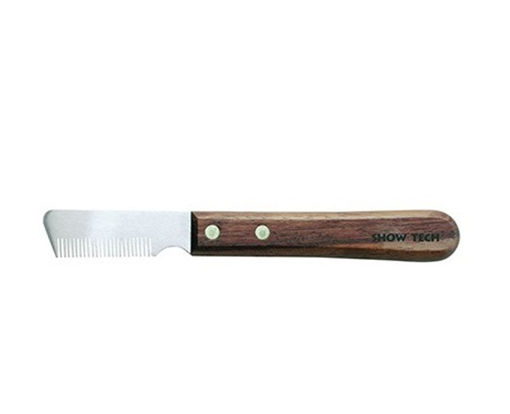Нож для тримминга животных Show Tech 3280, сталь, с деревянной ручкой, 24 лезвия
