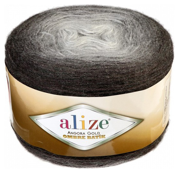 Пряжа Alize 4636392 Gold ombre batik 7267 принт серый