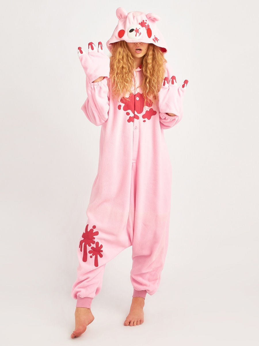 фото Кигуруми bearwear «мрачный розовый медведь» s