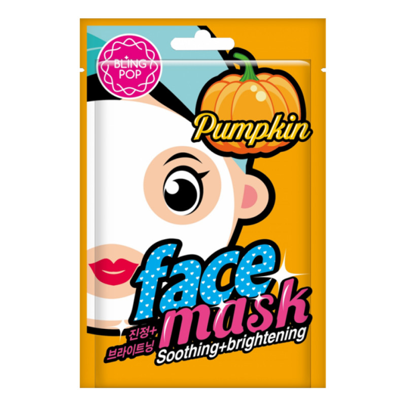

Маска для лица тканевая укрепляющая BLINGPOP Pumpkin Soothing & Brightening Mask 20мл