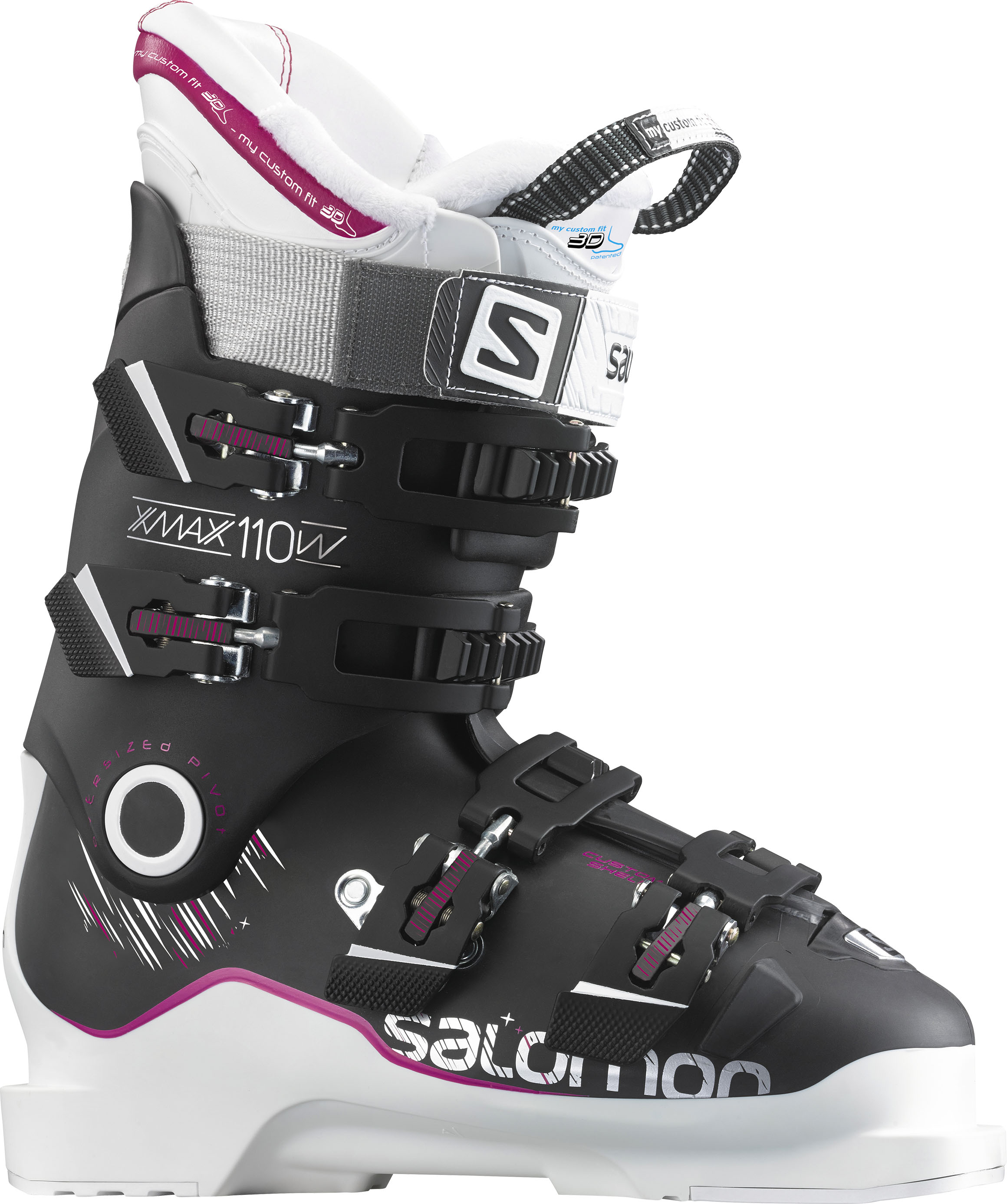 фото Горнолыжные ботинки salomon x max 110 w 2017, black/white/rubine, 23