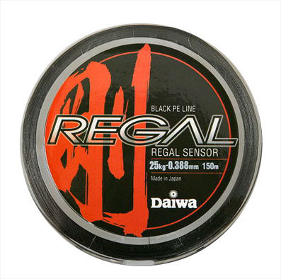 

Леска плетеная Daiwa Regal Sensor 0,19 мм, 150 м, 4,5 кг, black, Черный, Regal Sensor