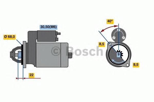 

Стартер BOSCH 0986023660