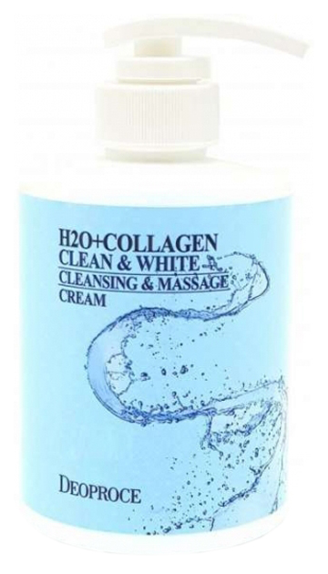 Крем для лица Deoproce H2O+Collagen Clean & White Cleansing & Massage Cream 450 мл