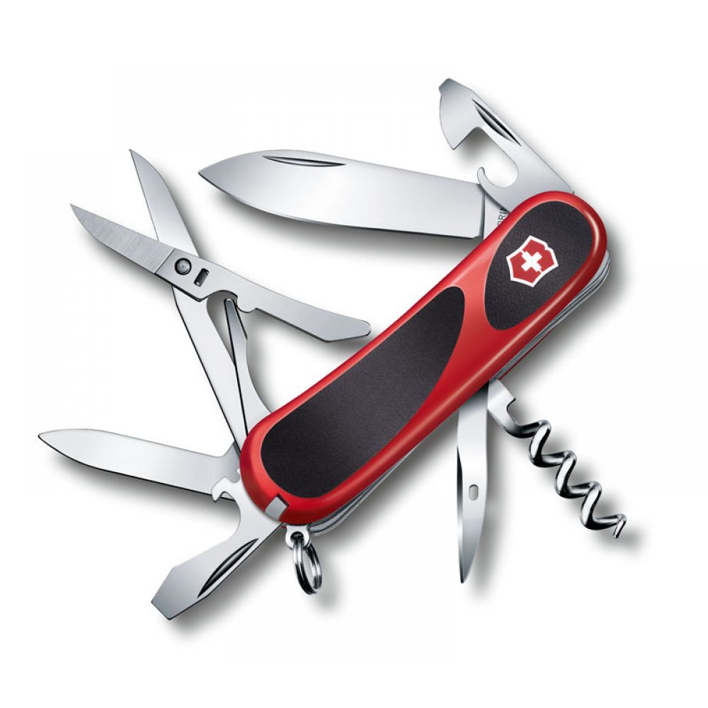 фото Мультитул victorinox evolution 2.3903.c 85 мм красно-черный, 14 функций