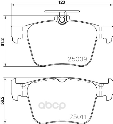 

Колодки тормозные Hella 8DB355020261