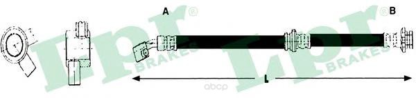 Шланг тормозной системы Lpr 6T48230 передний правый