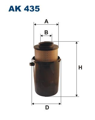 фото Фильтр воздушный filtron ak435