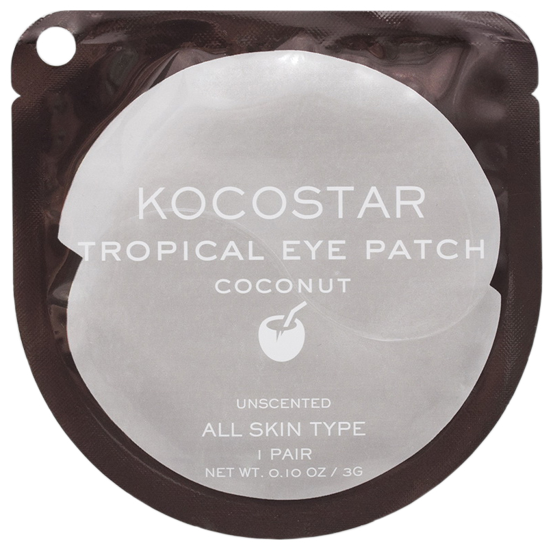 Патчи для глаз Kocostar Tropical Eye Patch Coconut 3 г патчи для глаз kocostar tropical eye patch acai berry 3 г