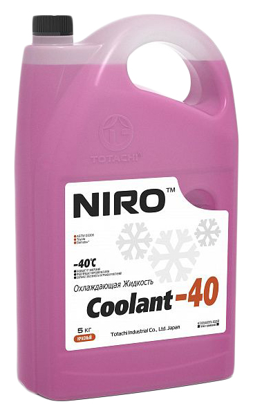 фото Охлаждающая жидкость niro coolant red -40c 5кг totachi