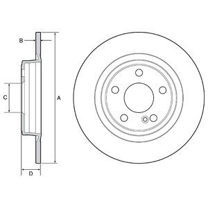 

Тормозной диск DELPHI BG4558C