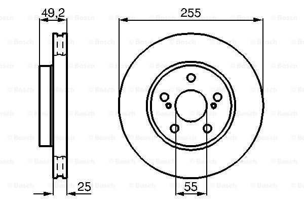 фото Тормозной диск bosch 0986478584